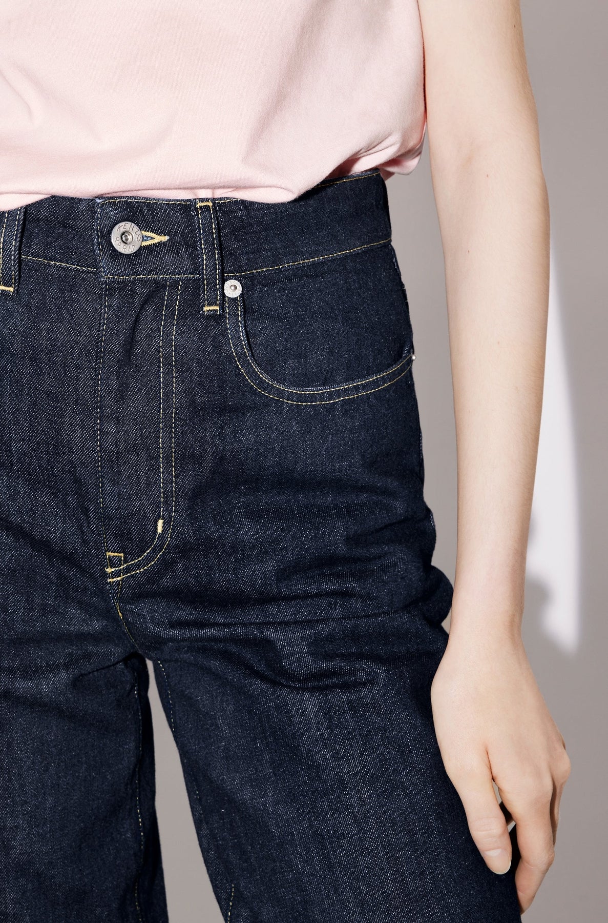 Jean Sumire court - Rinse Blue Denim