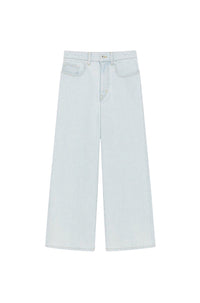 Jean cropped Sumire - Bleached Blue Denim