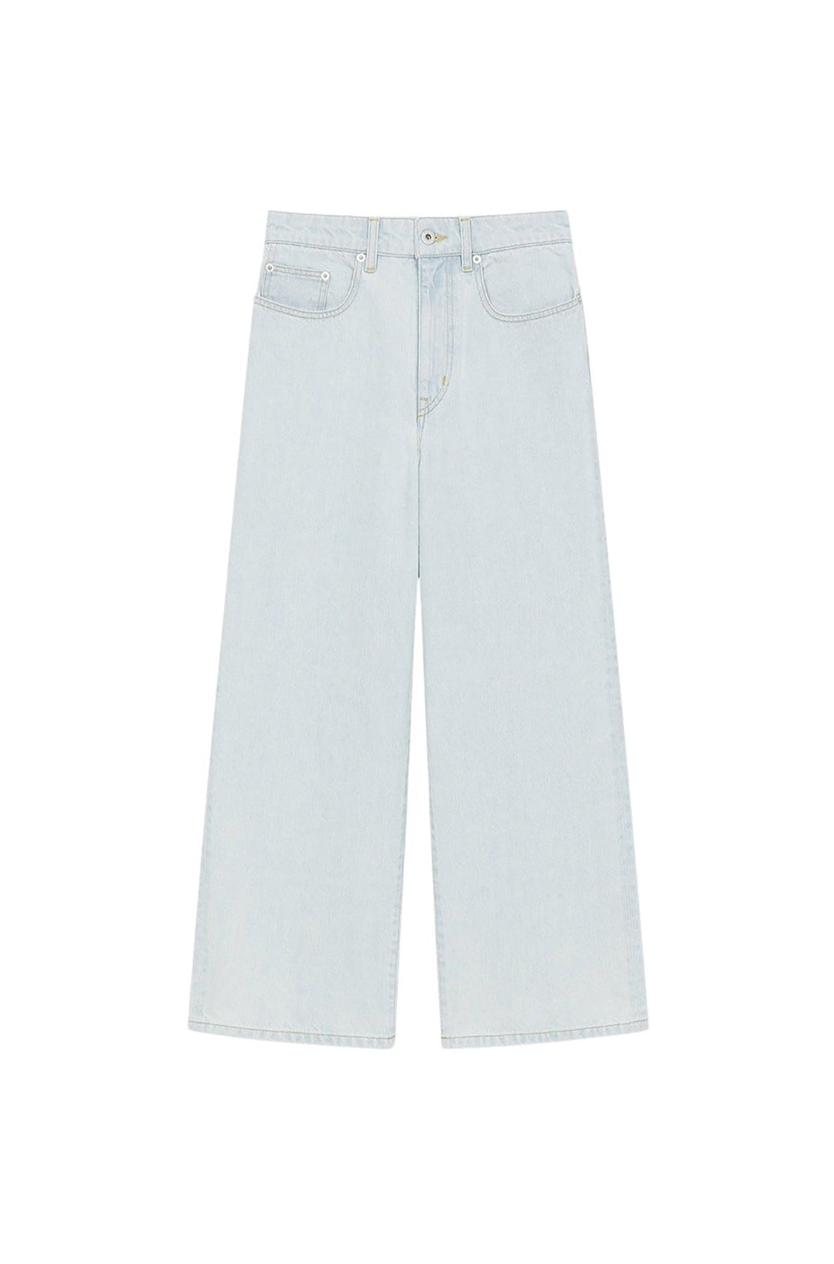Jean cropped Sumire - Bleached Blue Denim