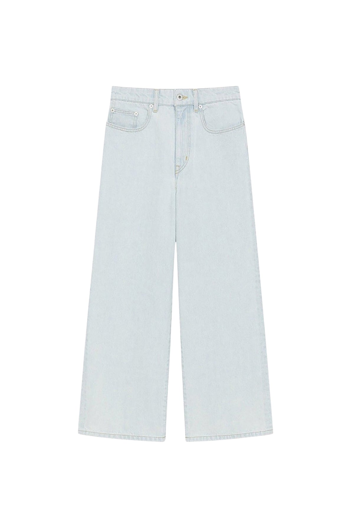 Jean cropped Sumire - Bleached Blue Denim