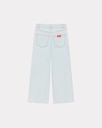 Jean cropped Sumire - Bleached Blue Denim