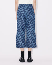 Jean cropped "Monogram" - Rinse Blue Denim