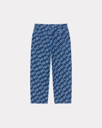 Jean cropped "Monogram" - Rinse Blue Denim