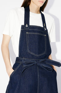Robe longue "Kenzo Travel" en denim - Rinse Blue Denim
