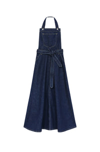 Robe longue "Kenzo Travel" en denim - Rinse Blue Denim