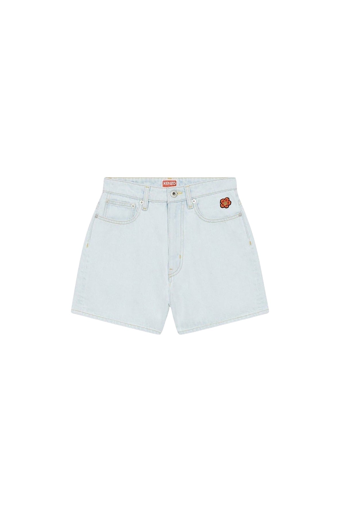 Bleach Blue Denim Shorts