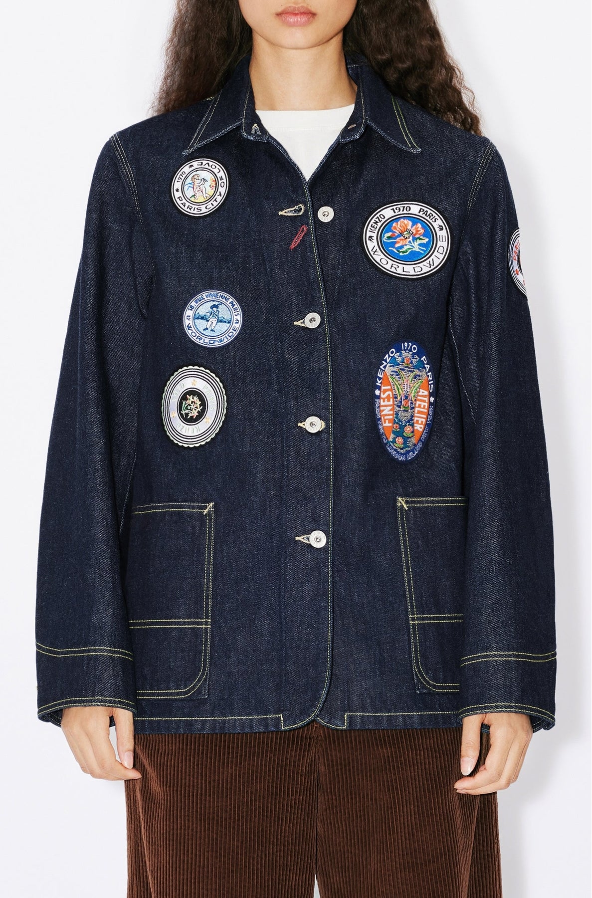 Veste workwear "Kenzo Travel" en denim - Rinse Blue Denim