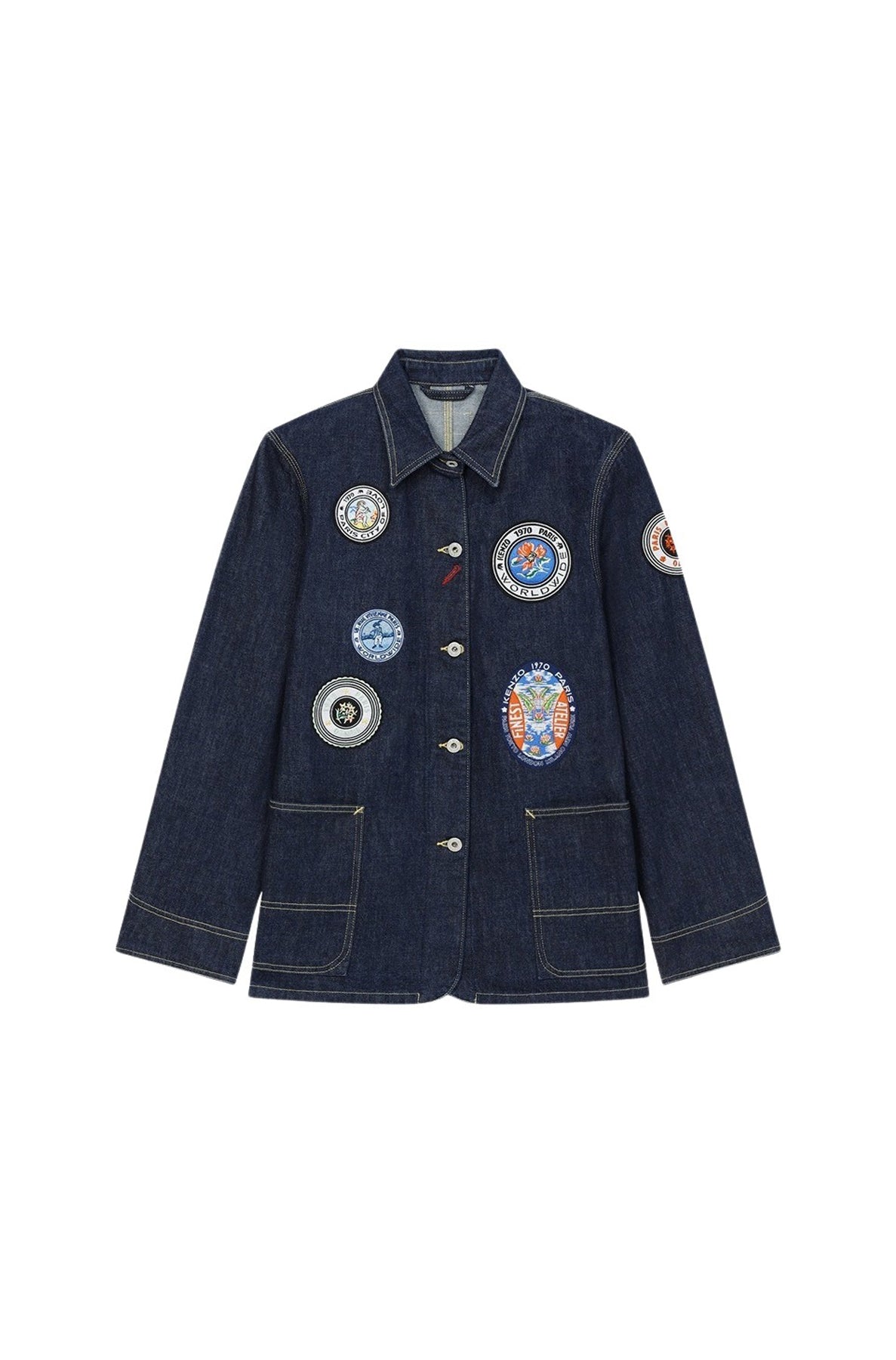 Veste workwear "Kenzo Travel" en denim - Rinse Blue Denim
