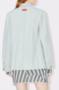 Veste workwear en denim "Kenzo Travel" - Bleached Blue Denim