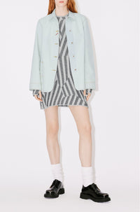 Veste workwear en denim "Kenzo Travel" - Bleached Blue Denim