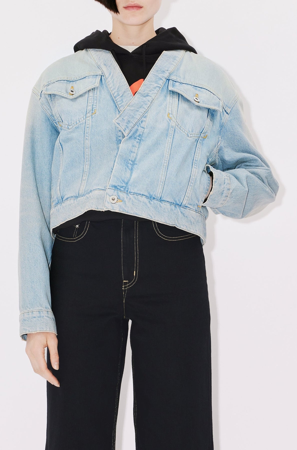 Veste en denim courte - Medium Stone Blue