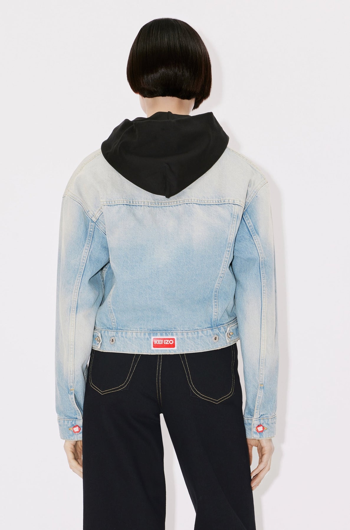 Short denim jacket - Medium Stone Blue