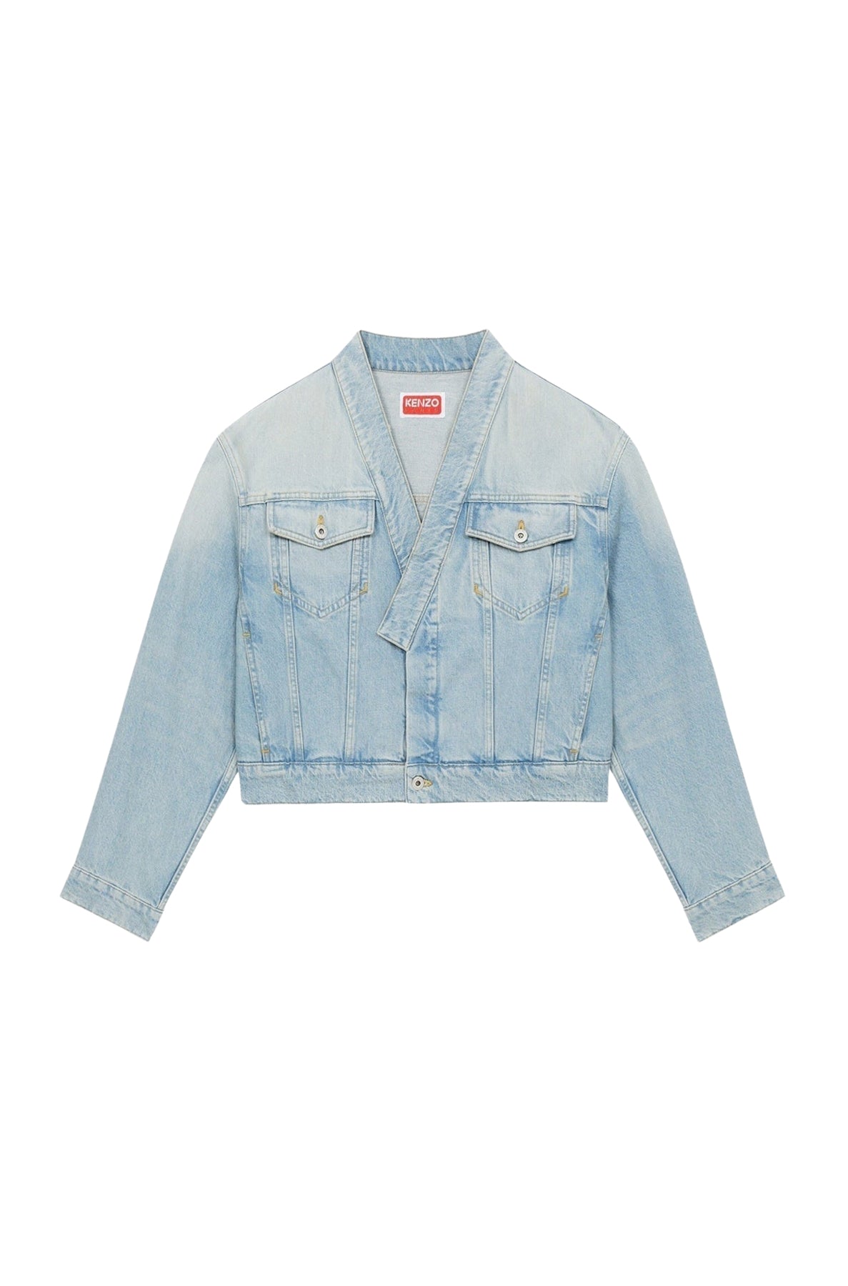 Short denim jacket - Medium Stone Blue
