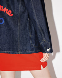 Kenzo Rue Vivienne' denim workwear jacket - Rinse Blue Denim