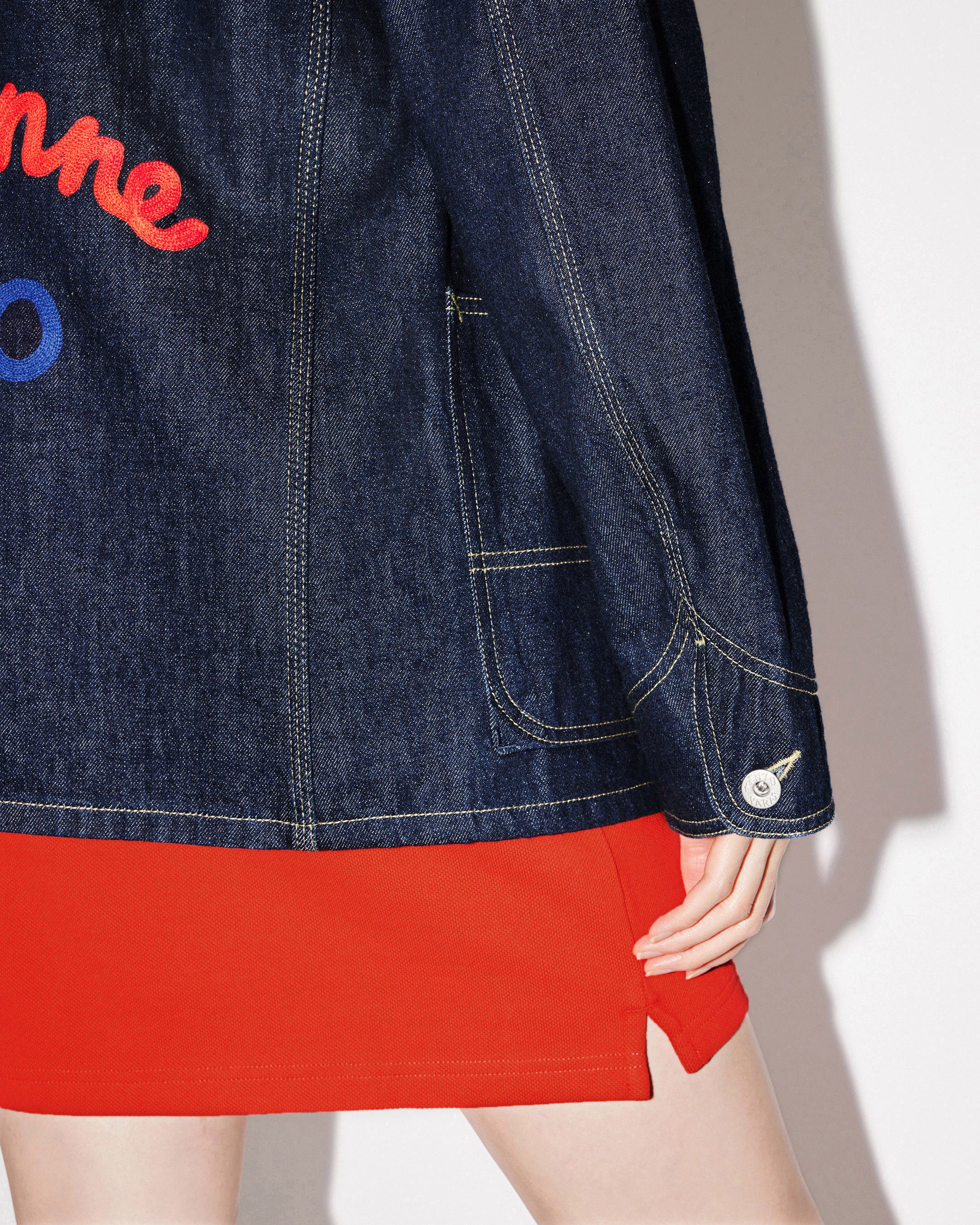 Kenzo Rue Vivienne' denim workwear jacket - Rinse Blue Denim