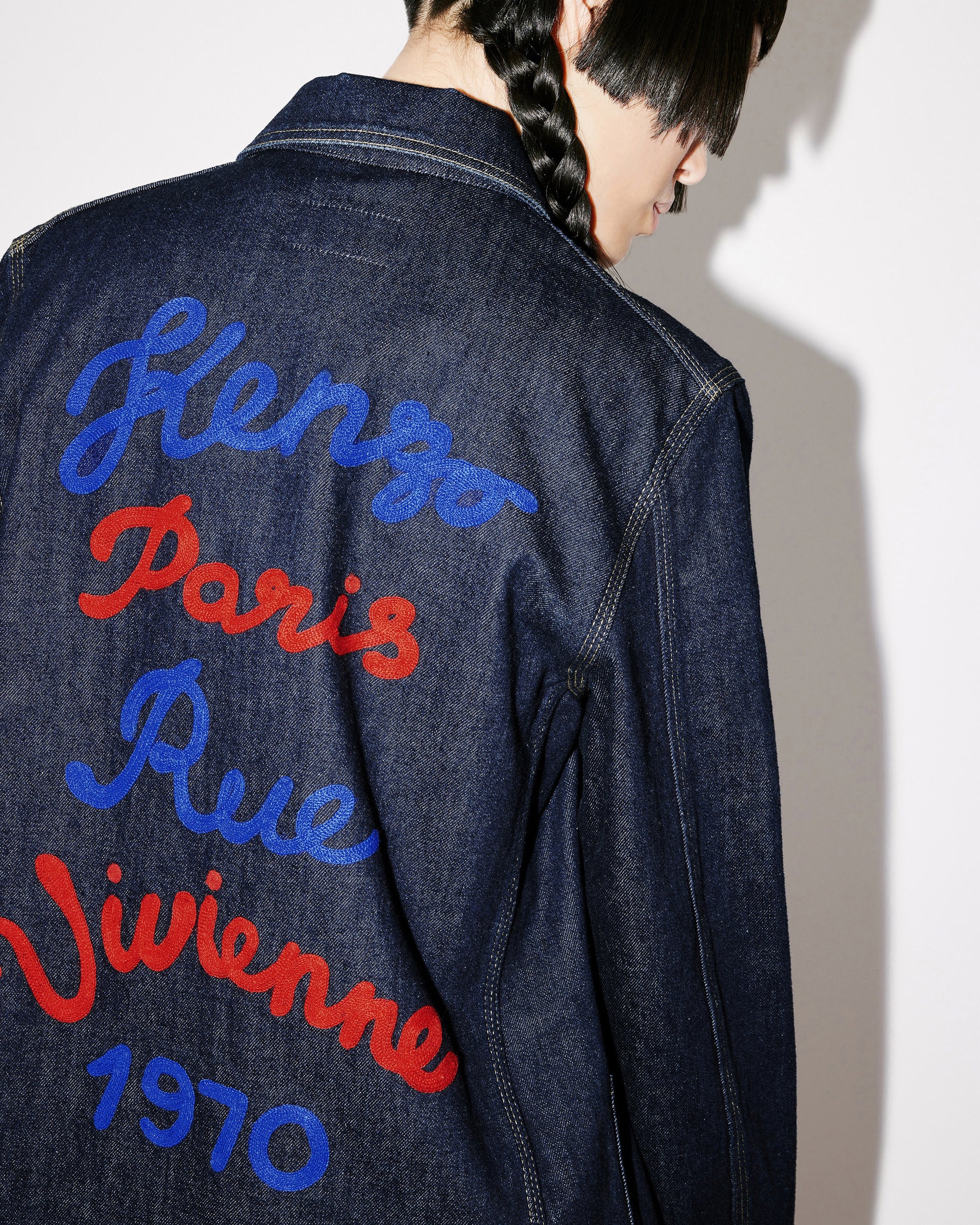 Kenzo Rue Vivienne' denim workwear jacket - Rinse Blue Denim