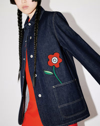 Kenzo Rue Vivienne' denim workwear jacket - Rinse Blue Denim