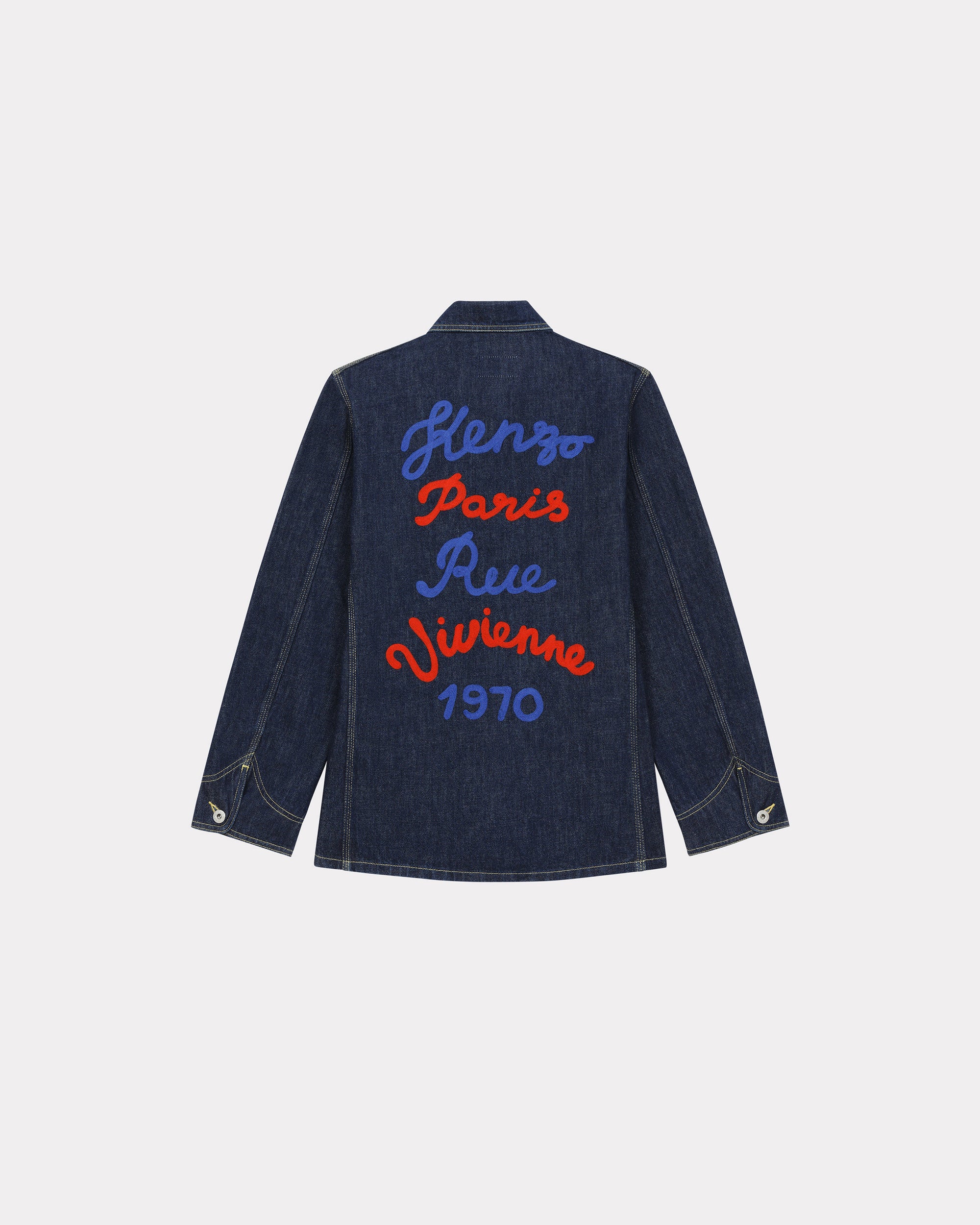 Kenzo Rue Vivienne' denim workwear jacket - Rinse Blue Denim