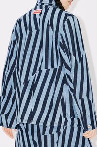 Veste de travail à rayures Dazzle en denim - Rinse Blue