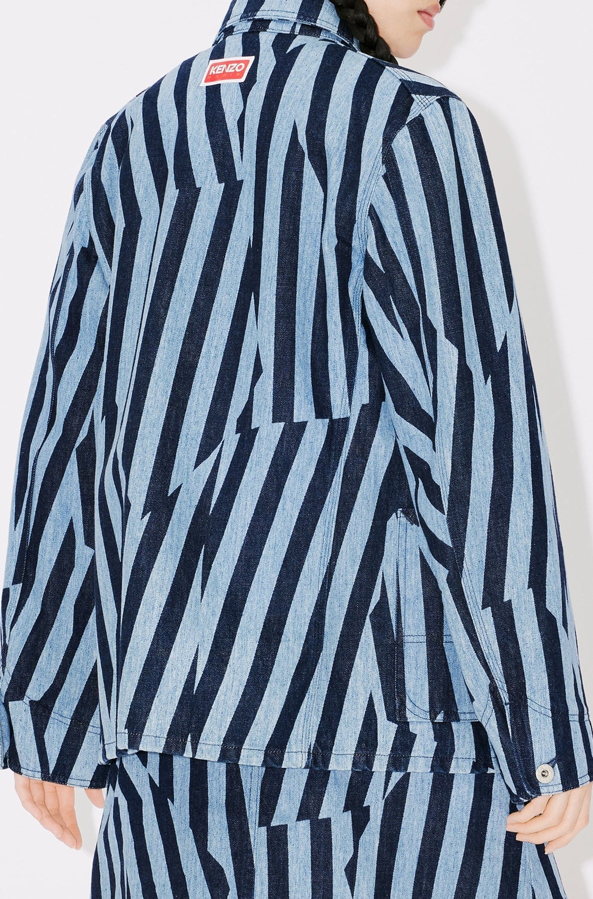 Veste de travail à rayures Dazzle en denim - Rinse Blue