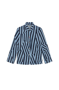 Veste de travail à rayures Dazzle en denim - Rinse Blue