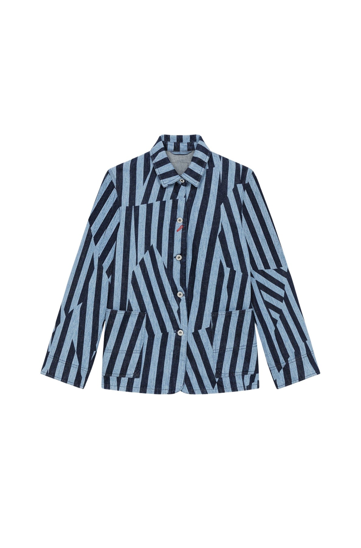 Veste de travail à rayures Dazzle en denim - Rinse Blue