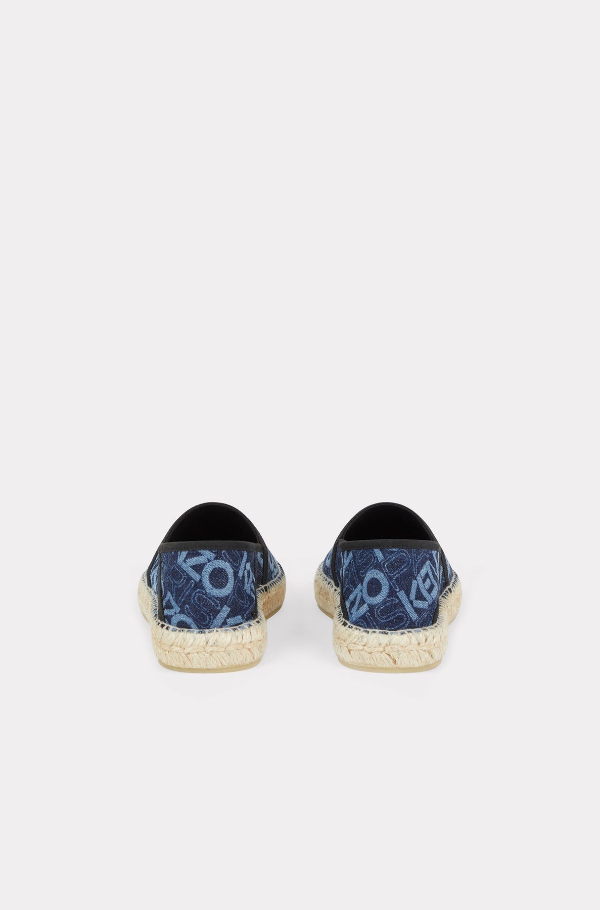 Logo flat espadrilles in denim - Rinse Blue