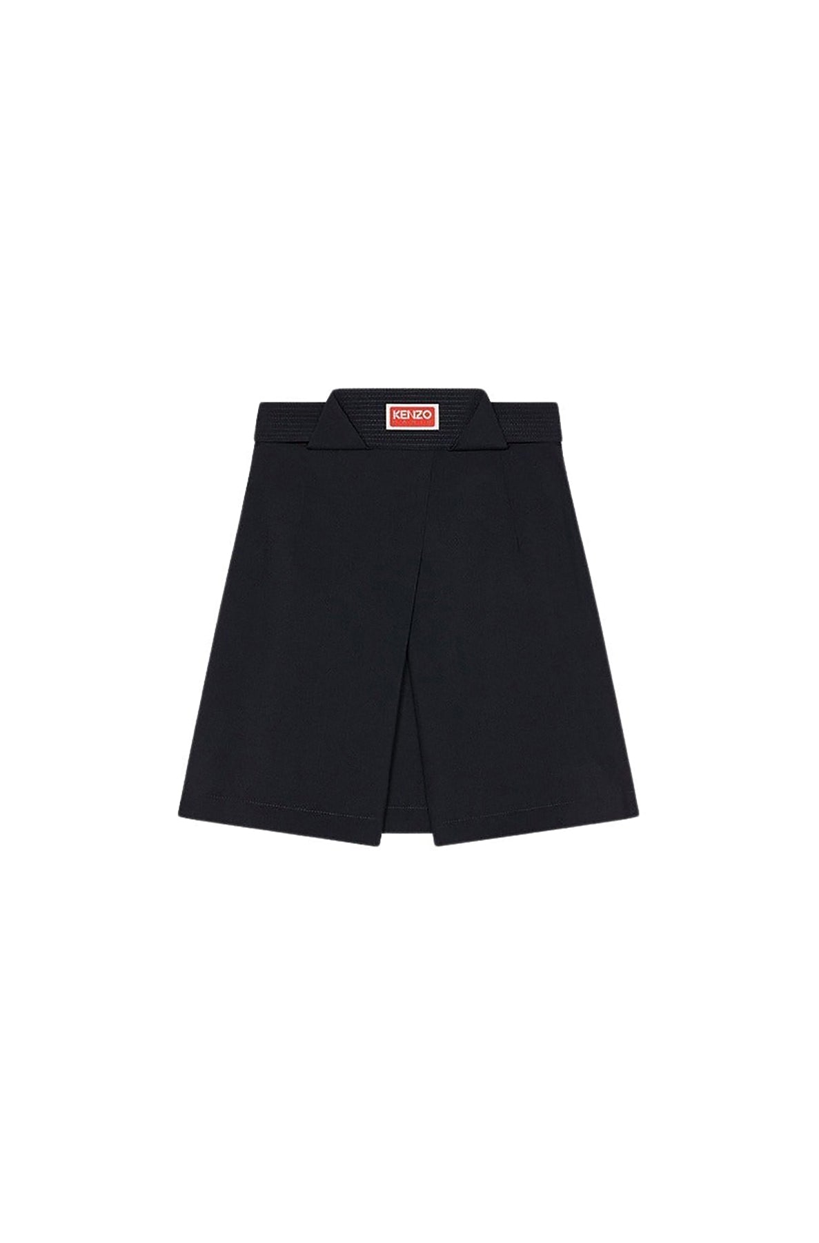 Mini-jupe plissée en laine - Midnight Blue