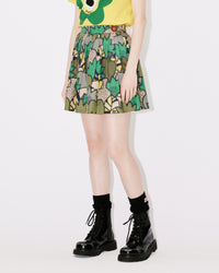 Kimono Kenzo Camo' mini skirt - Dark Khaki