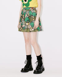 Printed Mini Skirt