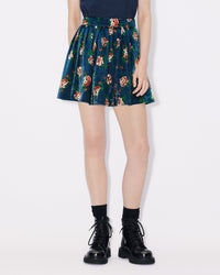 Mini-jupe Roses - Duck Blue