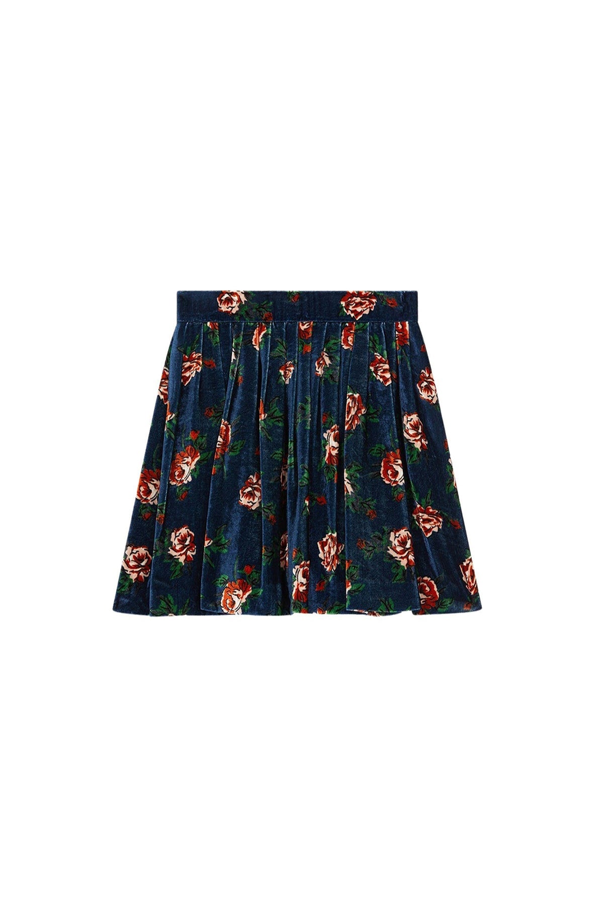 Mini-jupe Roses - Duck Blue