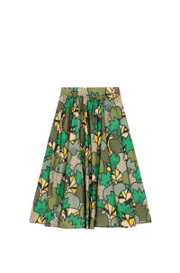 Jupe midi "Kimono Kenzo Camo" - Dark Khaki