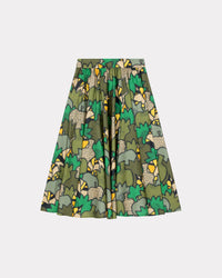 Jupe midi "Kimono Kenzo Camo" - Dark Khaki