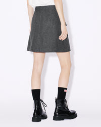 Mini-jupe en laine - Stone Grey