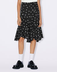 Jupe midi évasée "Kenzo Flower Spot" - Black