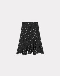 Jupe midi évasée "Kenzo Flower Spot" - Black