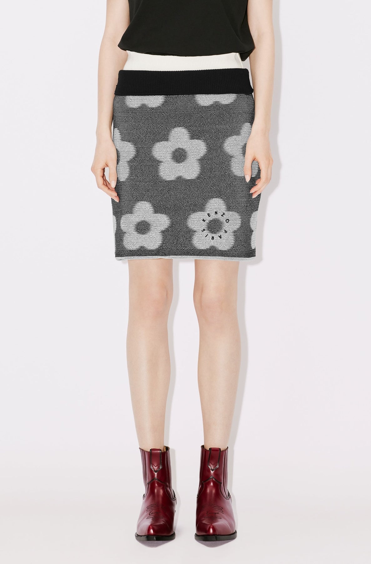 Reversible mini skirt - Black