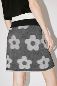 Reversible mini skirt - Black