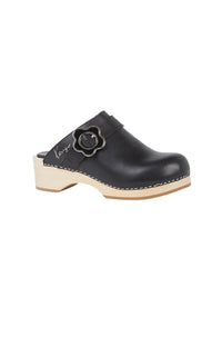 Mules sabots Kenzo Clog en cuir végétal - Black
