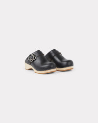 Mules sabots Kenzo Clog en cuir végétal - Black