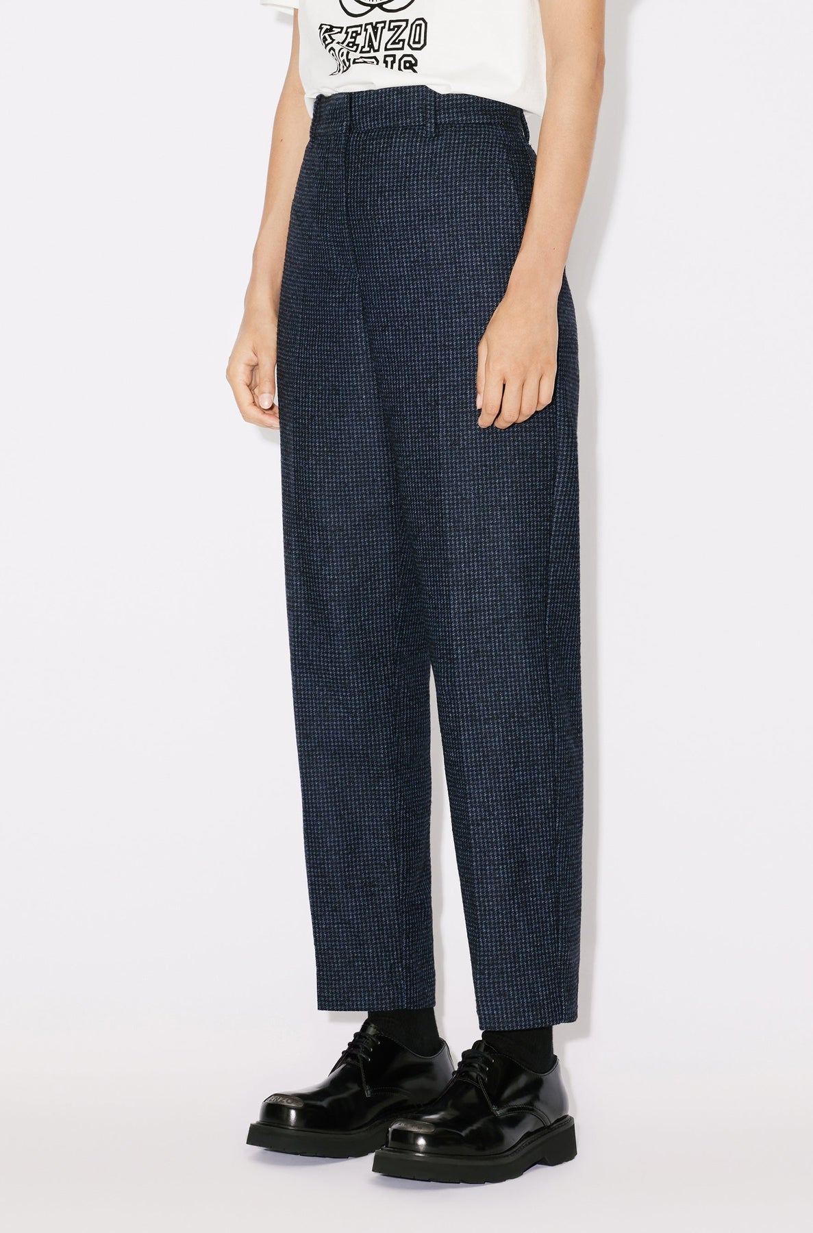 Pantalon tailleur à carreaux - Midnight Blue