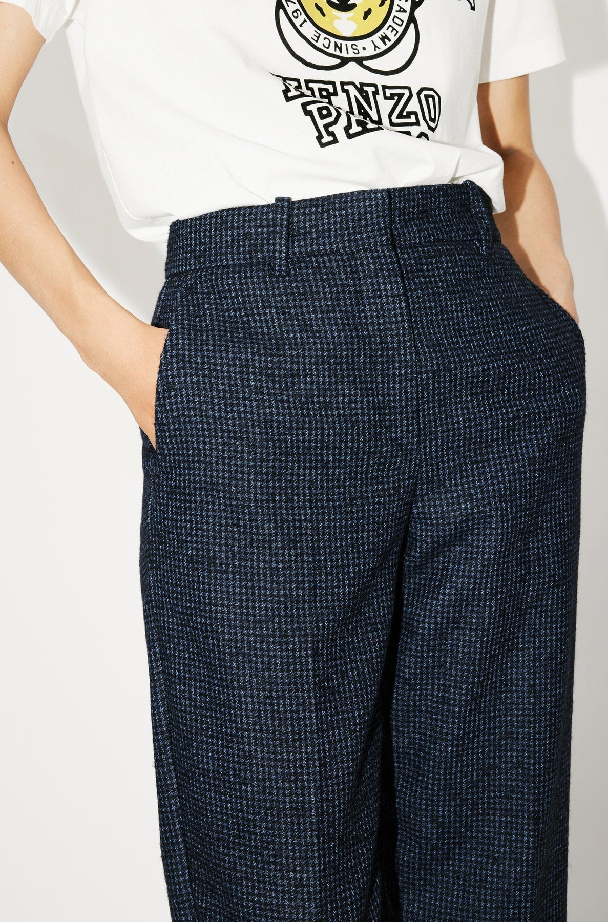Pantalon tailleur à carreaux - Midnight Blue