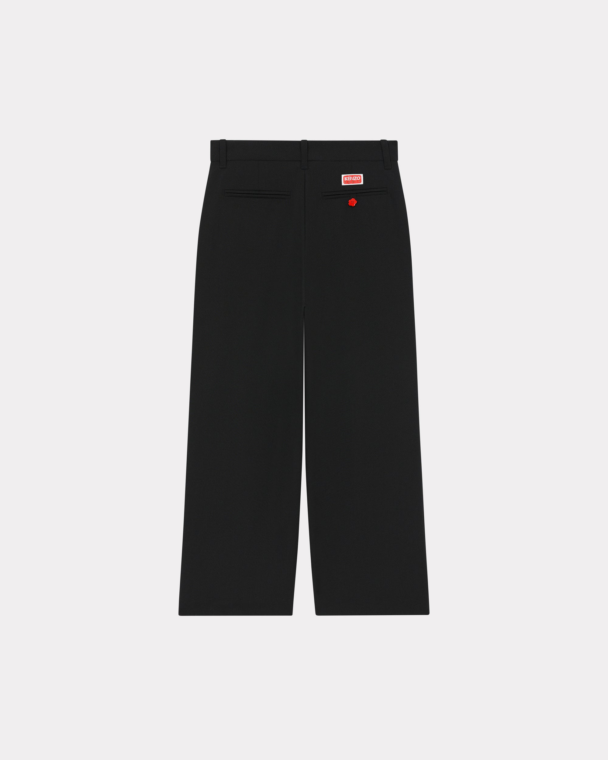 Pantalon plissé en laine - Black