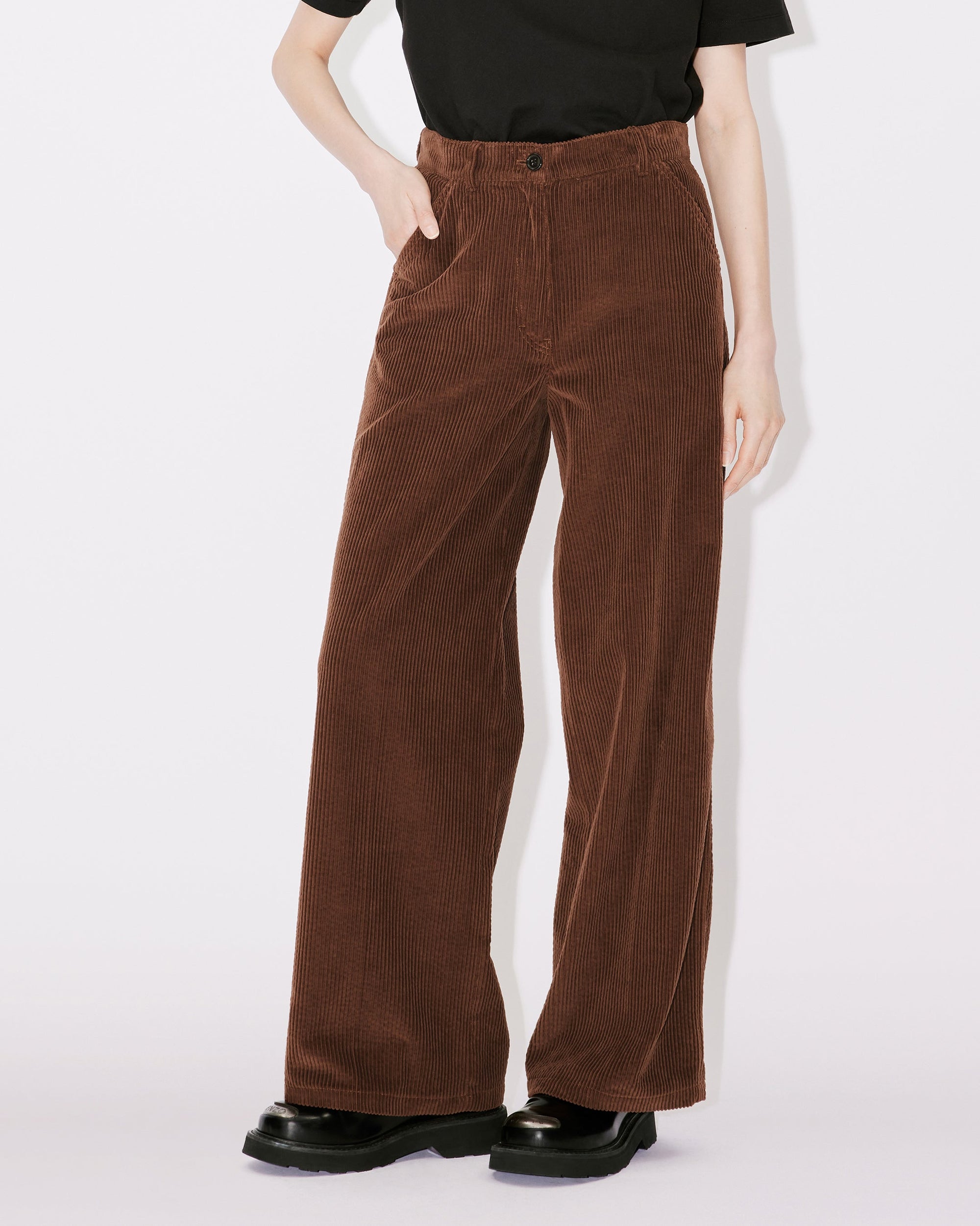 Pantalon large - Dark Brown