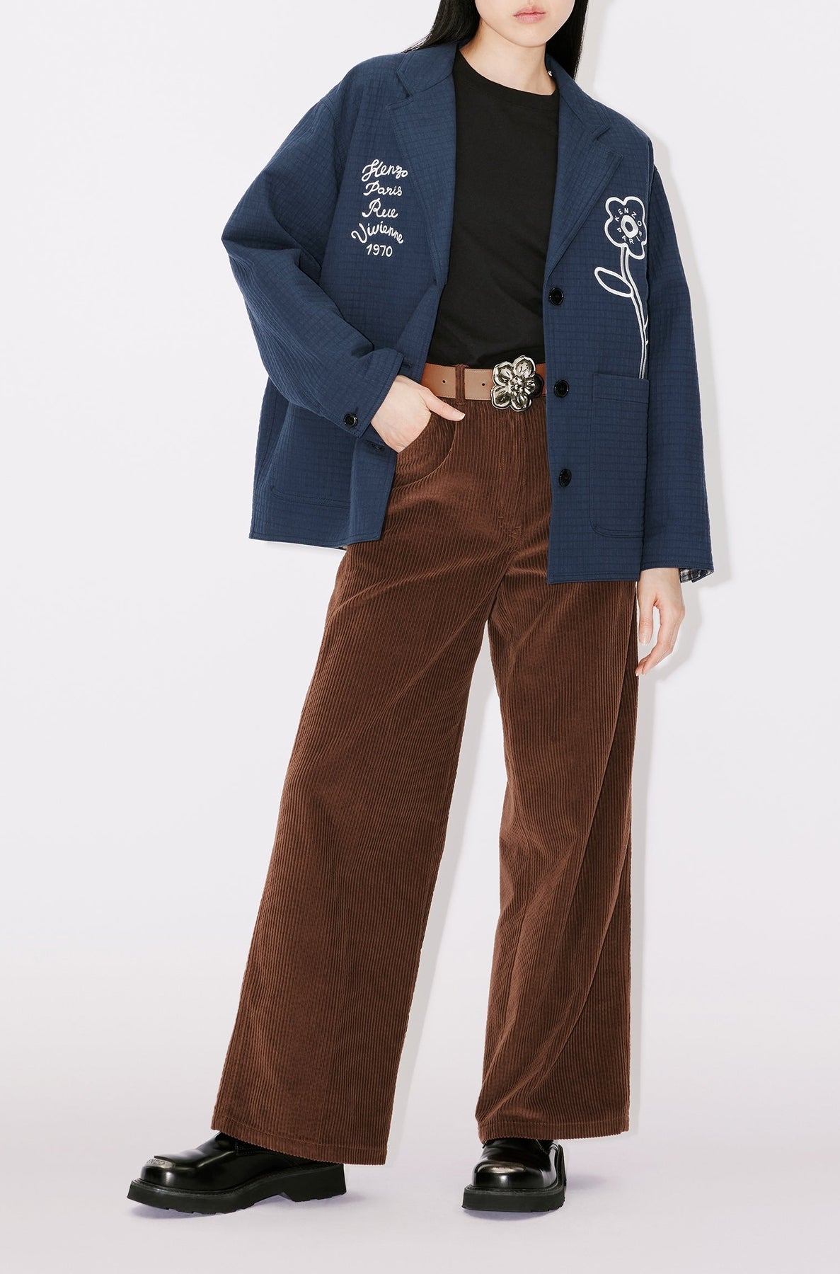 Pantalon large - Dark Brown
