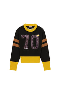 Pull brodé "Kenzo Party" en laine - Black
