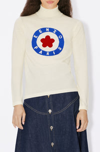 Pull "Kenzo Target" en laine - Off White