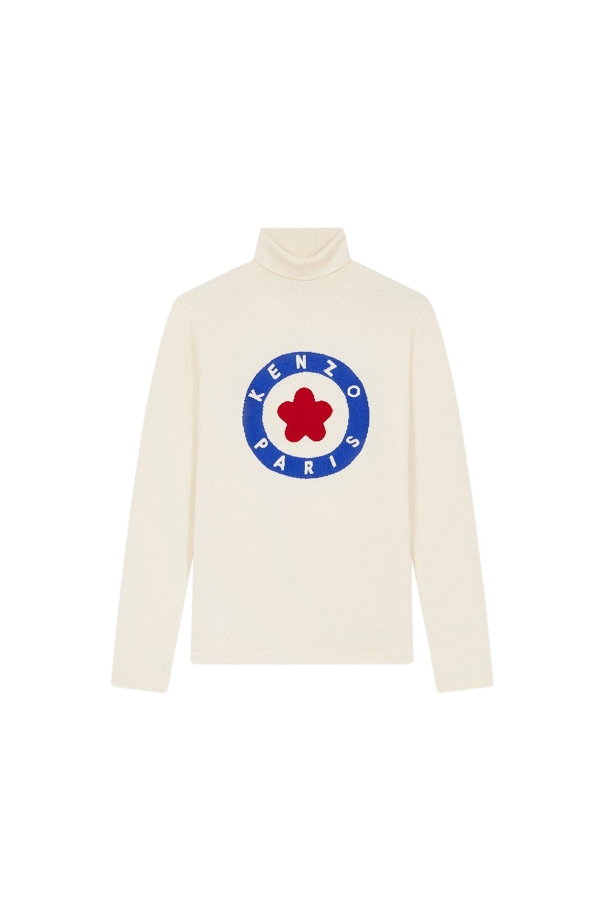 Pull "Kenzo Target" en laine - Off White