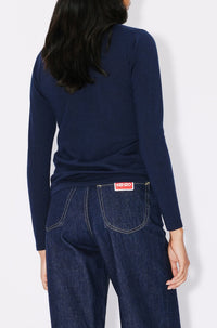 Pull "Kenzo Target" en laine - Midnight Blue
